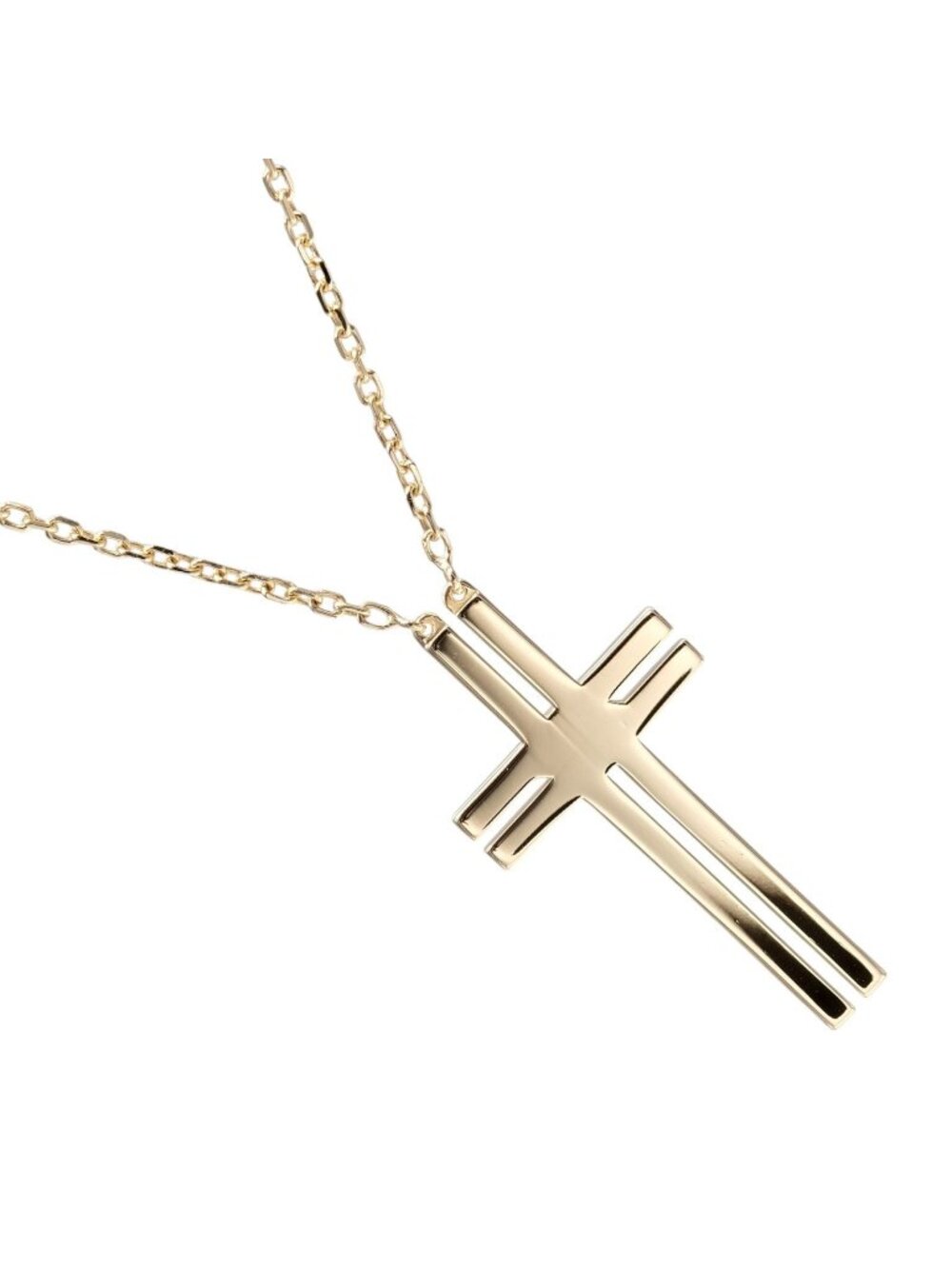 Cartier Cross 18k Yellow Gold Necklace